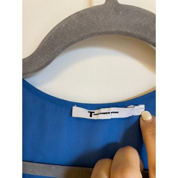 ALEXANDER WANG Silk Scoop Neck Top - Picture 4 of 5